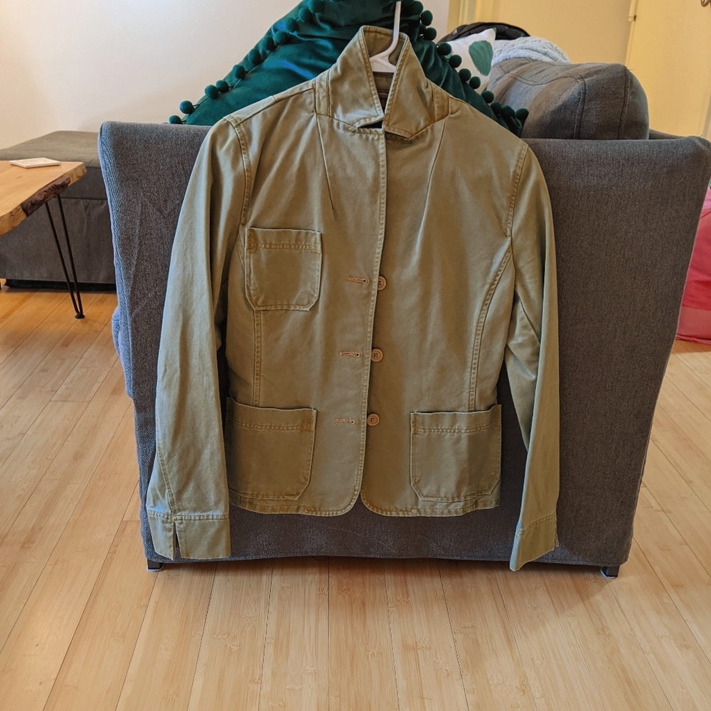 Army green blazer